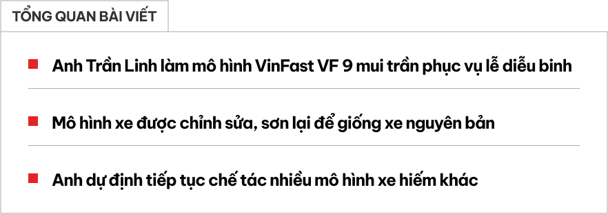 VinFast VF 9 mui trần tại lễ diễu binh Quốc khánh
