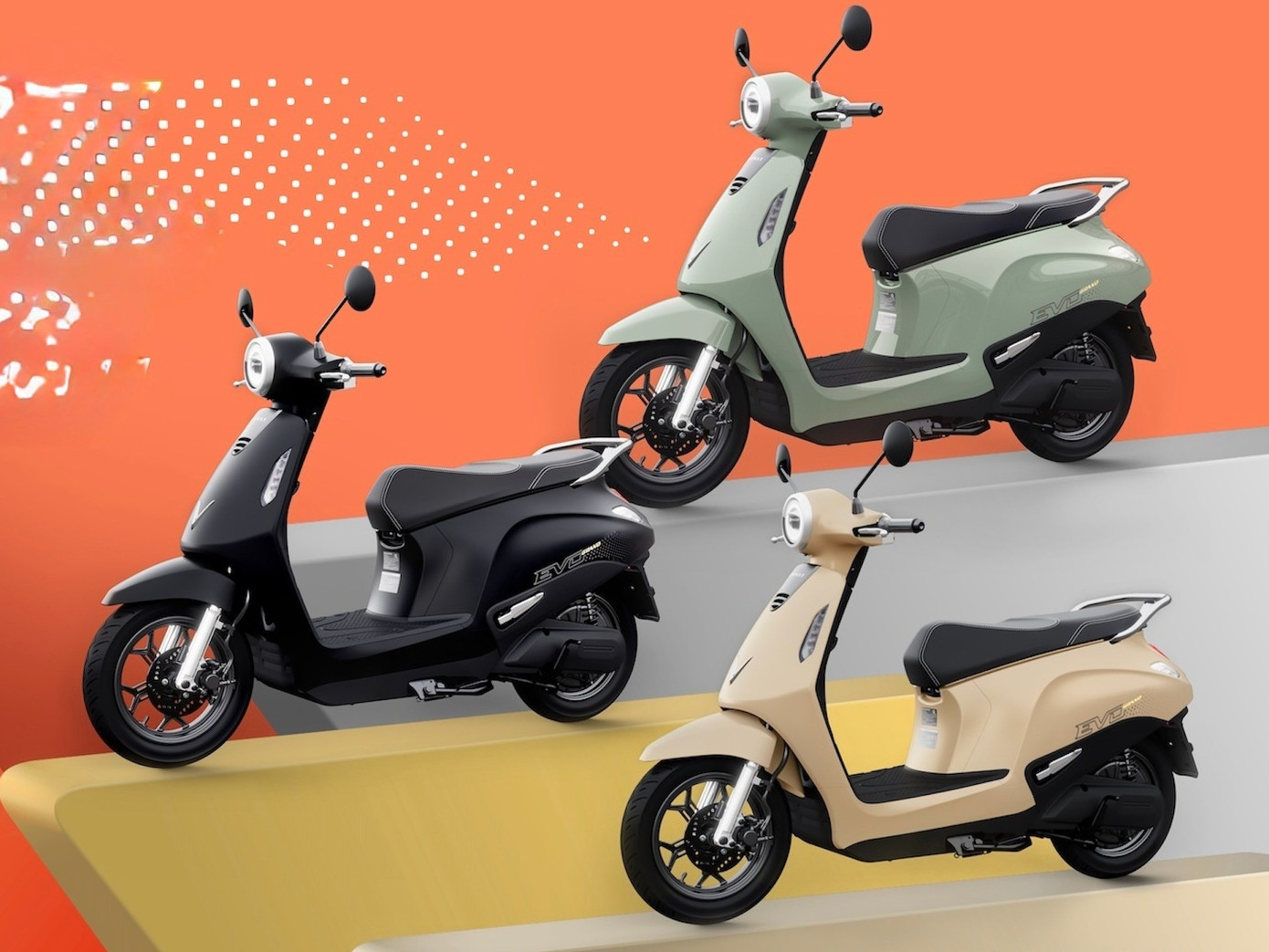 Xe máy điện Evo Grand phiên bản hai pin