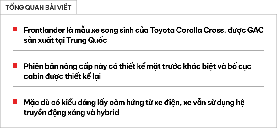 Toyota Corolla Cross 2026 phiên bản Trung Quốc