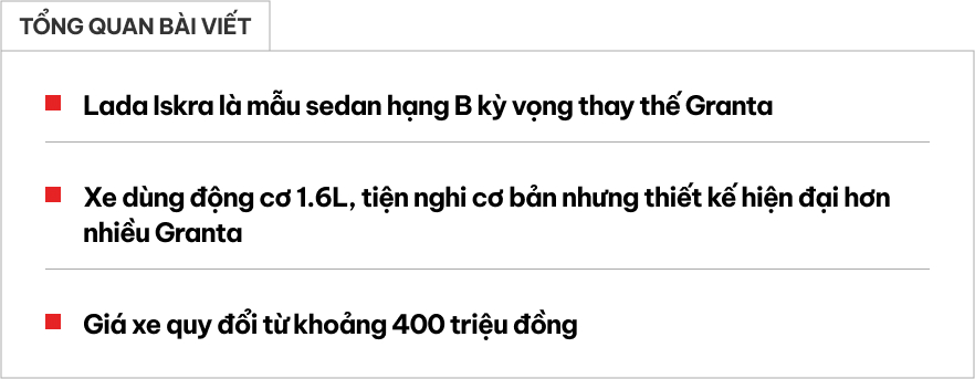 Lada Iskra - Sedan Nga với ngoại hình hiện đại