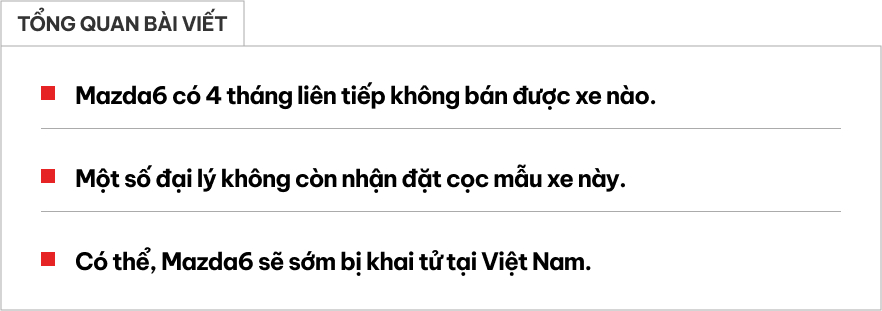 Mazda6 bị khai tử ở Việt Nam