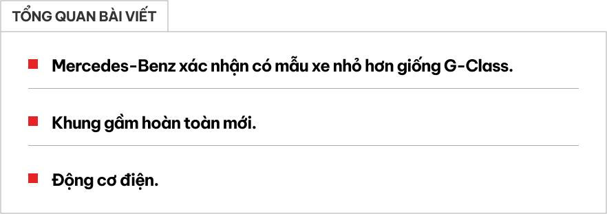 Hình ảnh Mini G-Class tại triển lãm ô tô Munich