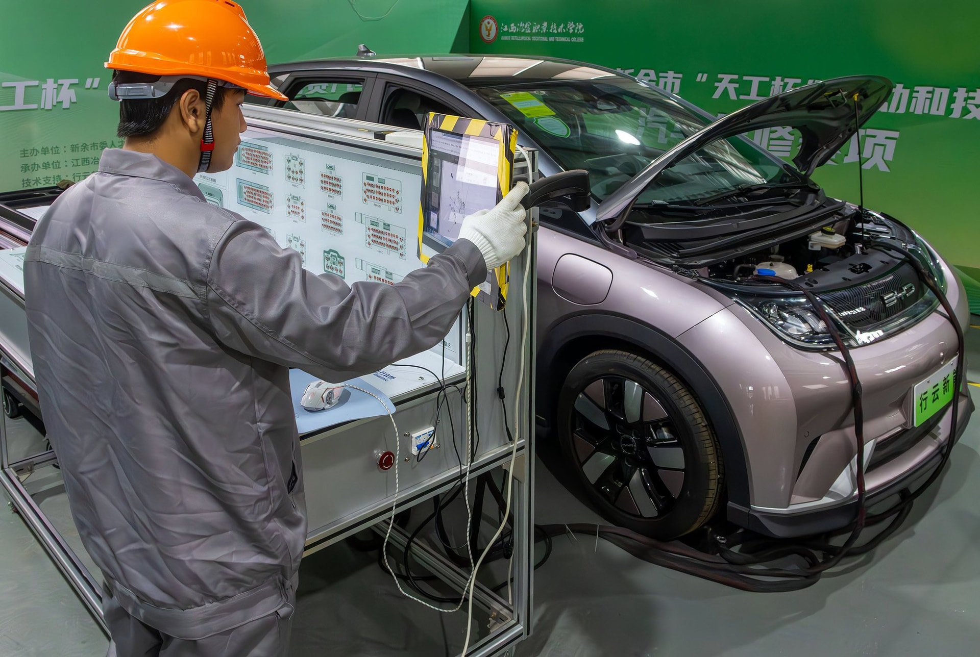 Gara sửa chữa xe điện ở Trung Quốc