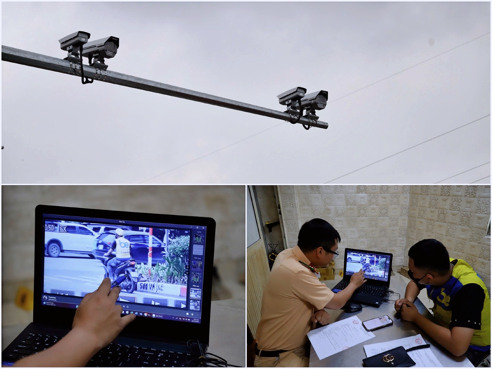 Hệ thống camera ghi nhận vi phạm giao thông