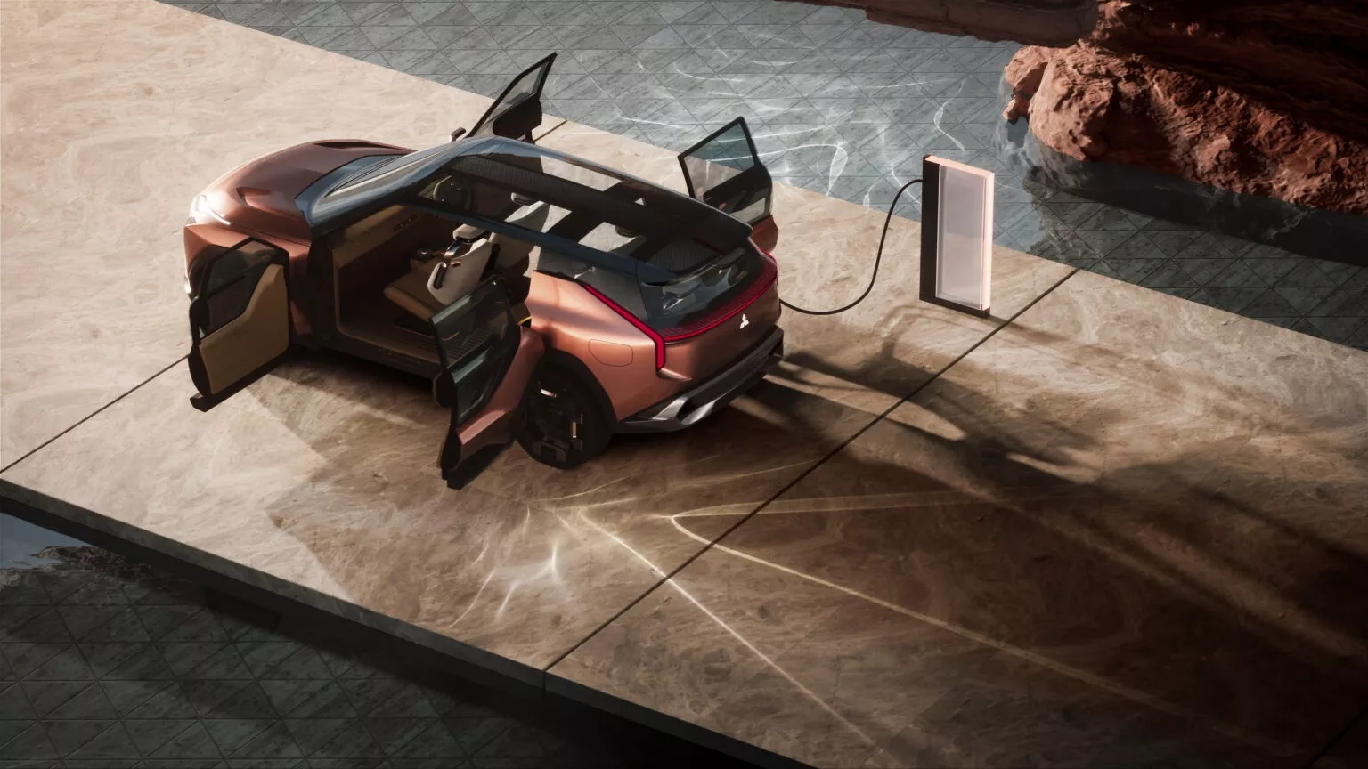 Rơ moóc cắm trại tích hợp bếp và phòng tắm