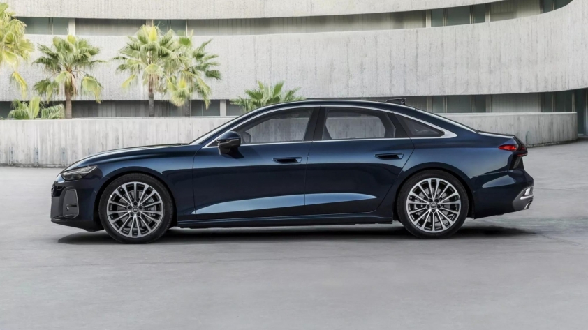 Nội thất bố cục màn hình ngang của Audi A6 2026