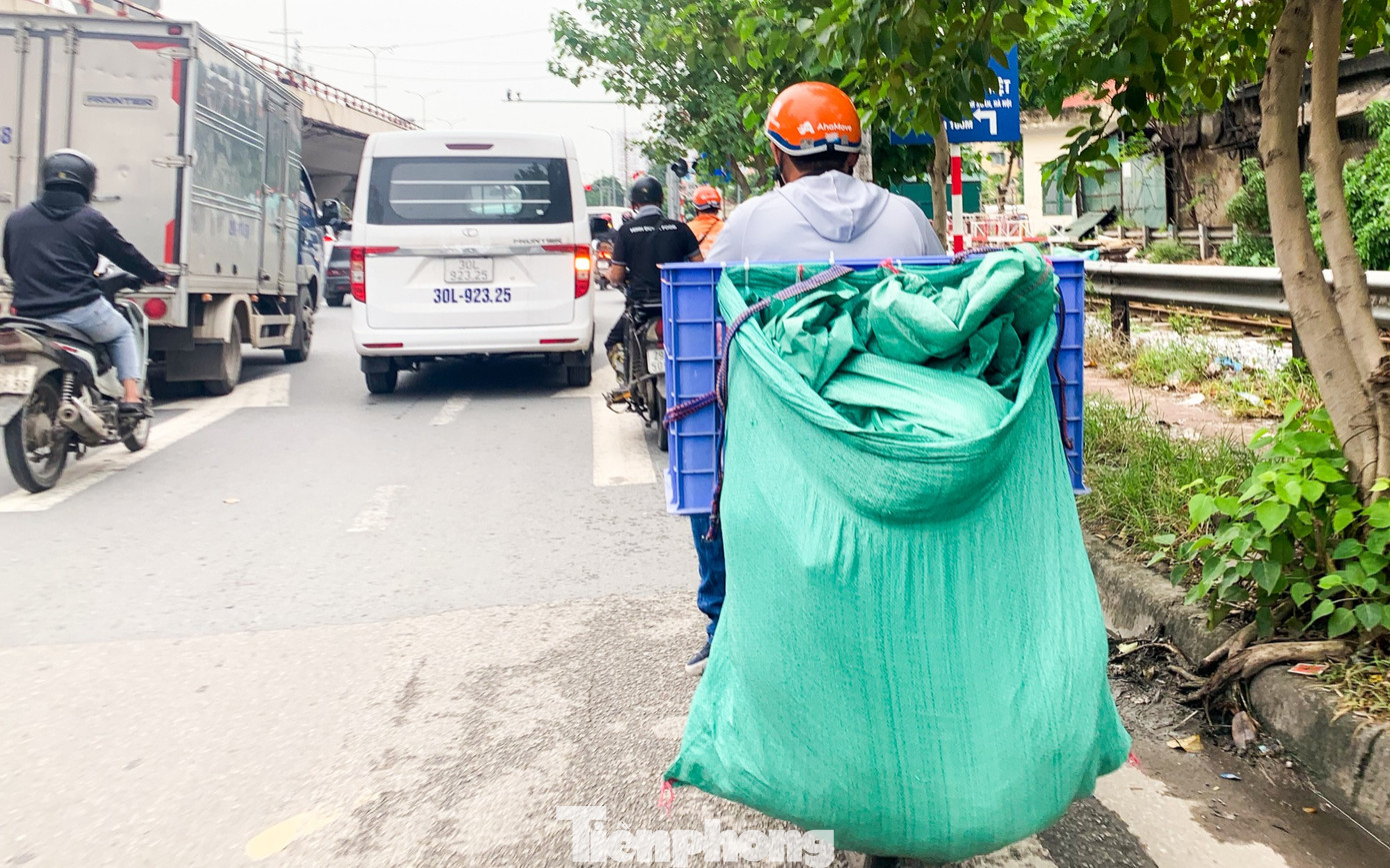 Bao tải che biển số của shipper