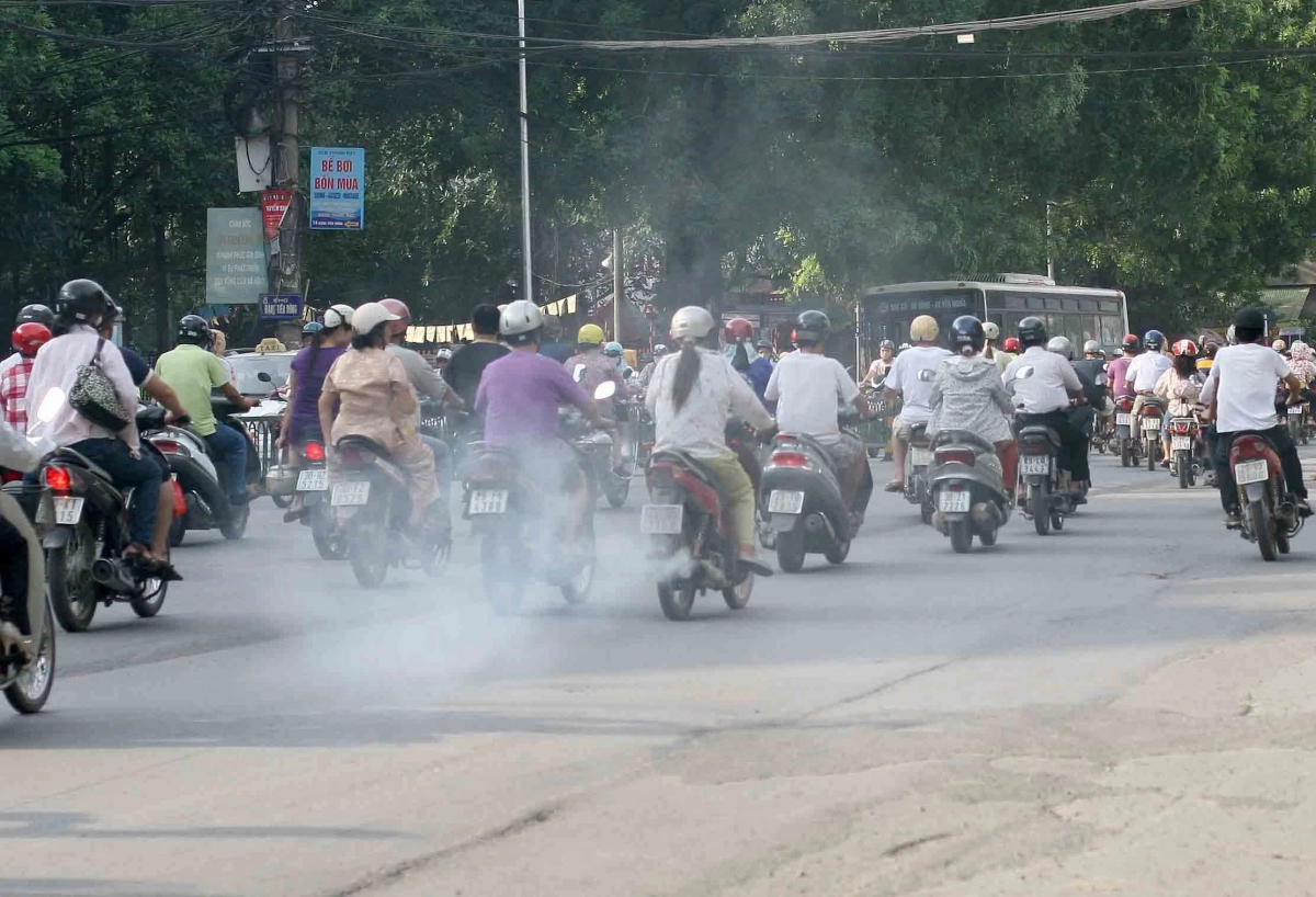 Kiểm định khí thải cho xe máy tại Hà Nội, TP.HCM, Đà Nẵng Ô nhiễm không khí do xe máy tại các đô thị lớn
