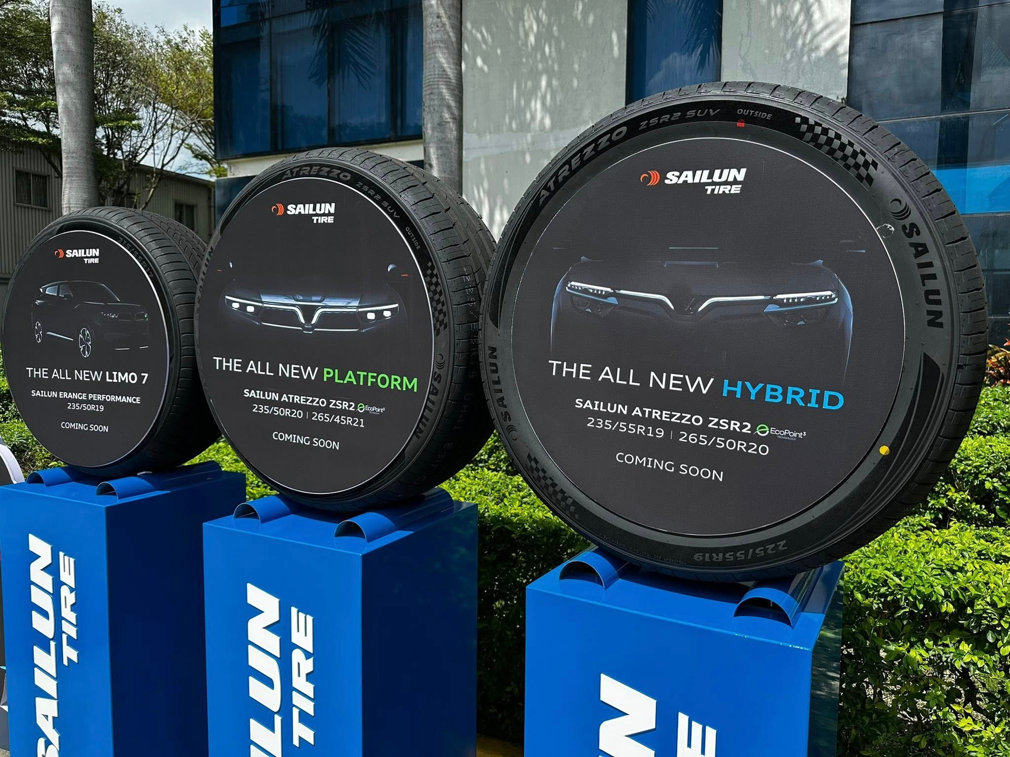 Hình ảnh lốp dành cho xe hybrid Lốp Sailun sử dụng trên xe hybrid mô phỏng VF 8