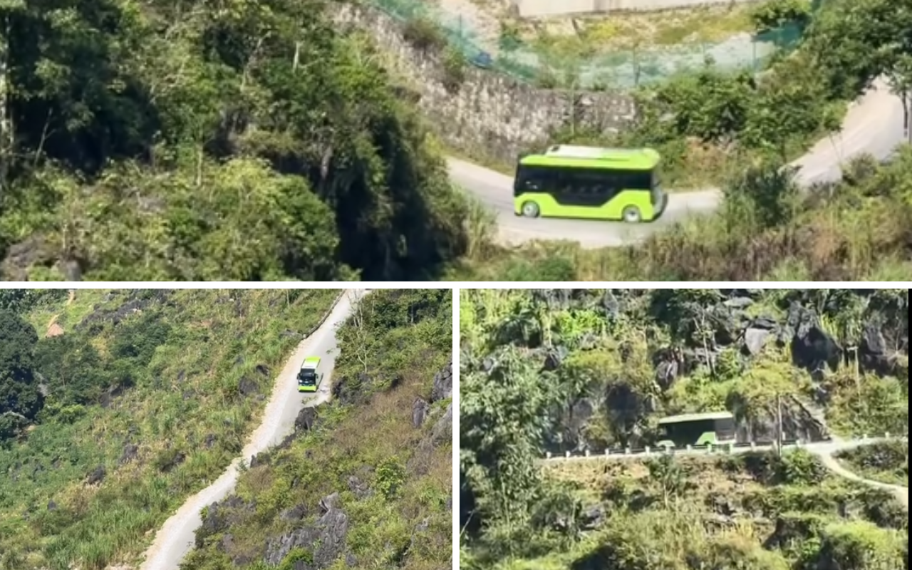 VinFast EB 6 chạy thử nghiệm tại Cán Tỷ, Hà Giang Xe chạy thử nghiệm chuẩn bị bàn giao