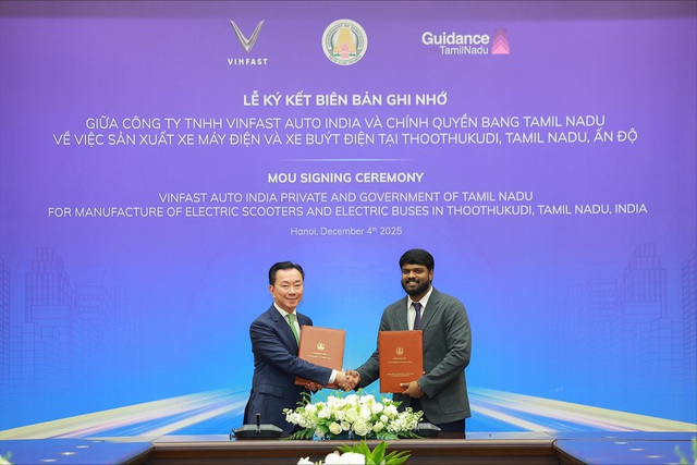 Lễ ký kết mở rộng nhà máy tại Tamil Nadu CEO Vingroup châu Á tại lễ ký kết Tamil Nadu