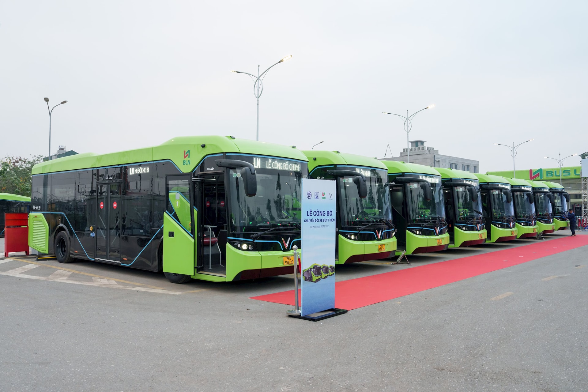 Hệ thống trạm sạc phục vụ đội xe buýt điện